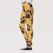 Leggings imprimées patte de guépard élégantes (Gauche)