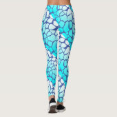 Leggings Imprimer Giraffe Bleue (Dos)