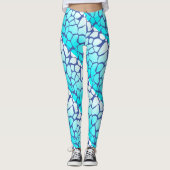 Leggings Imprimer Giraffe Bleue (Devant)