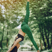 Leggings Imprimer Green Leopard Safari