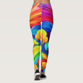 Leggings Imprimer l'art de Sunset Mountain (Dos)