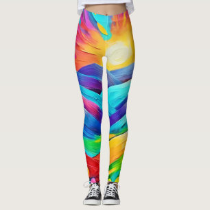 Leggings Imprimer l'art de Sunset Mountain