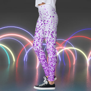 Leggings Imprimer les taches lavener et violet
