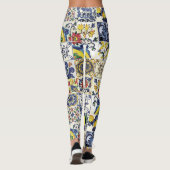 Leggings Imprimer Motif Majolica (Dos)