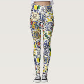 Leggings Imprimer Motif Majolica (Devant)