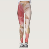 Leggings Imprimer Rose rose (Devant)