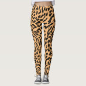 Leggings Imprimer Safari Leopard (Devant)