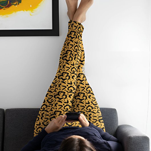 Leggings Imprimer Safari Leopard Exotique