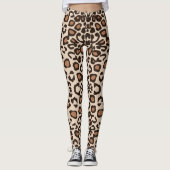 Leggings Imprimer Safari tigre blanc (Devant)