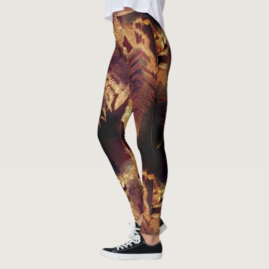 Leggings Imprimer sol de forêt (Gauche)