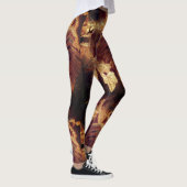 Leggings Imprimer sol de forêt (Droite)