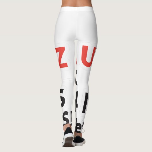 Leggings Imprimer vos designs en ligne do-it-yourself en Fr (Dos)