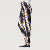 Leggings imprimés abstraits de flammes de feu géni (Gauche)