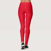 Leggings imprimés avec Tourbillon Doré (Dos)