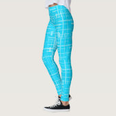Leggings imprimés bleus 1 (Gauche)