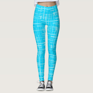 Leggings imprimés bleus 1