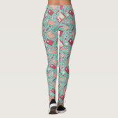 Leggings imprimés cahier vert (Dos)