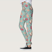 Leggings imprimés cahier vert (Gauche)
