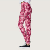 Leggings imprimés camouflage rose (Gauche)
