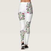 Leggings imprimés de fleurs (Dos)