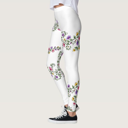 Leggings imprimés de fleurs (Gauche)