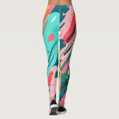 Leggings imprimés de fleurs (Dos)
