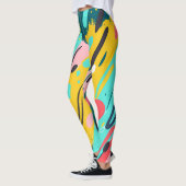 Leggings imprimés de fleurs (Gauche)