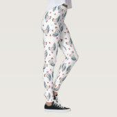 Leggings imprimés de poulets et de pois (Droite)