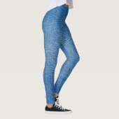 Leggings imprimés entièrement de motif de jeans bl (Droite)