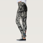 Leggings imprimés graffiti (Gauche)