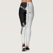 Leggings IMPRIMÉS IMPRIMER JAPONAIS DE CROW NOIR (Dos)