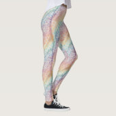 Leggings imprimés léopard arc-en-ciel pastel (Droite)