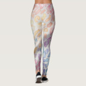 Leggings imprimés léopard arc-en-ciel pastel (Dos)