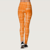 Leggings imprimés orange (Dos)