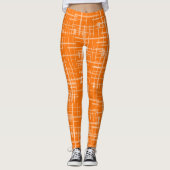 Leggings imprimés orange (Devant)