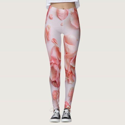 Leggings imprimés rose (Devant)