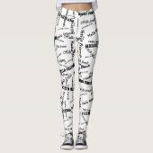 Leggings imprimés SPNP_ Text (Devant)