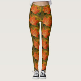Leggings in de herfst Leaf