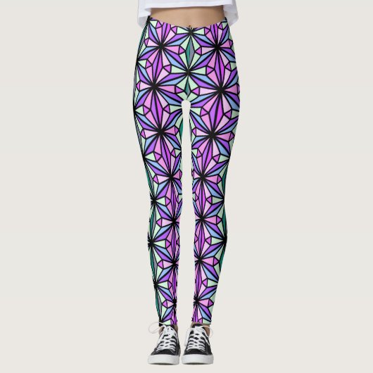 leggings in glas-in-loodramen (Voorkant)