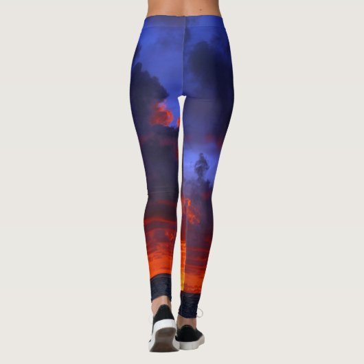 LEGGINGS INCENDIE DE SOLEIL PACIFIQUE (Dos)