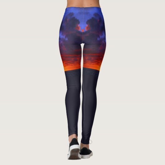 LEGGINGS INCENDIE DE SOLEIL PACIFIQUE (Dos)
