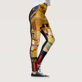 Leggings Inde affiche voyage art vintage indien (Droite)