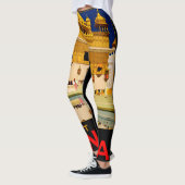 Leggings Inde affiche voyage art vintage indien (Gauche)