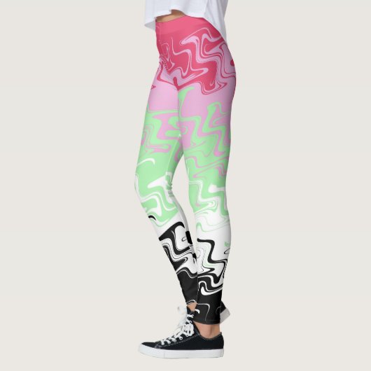 Leggings Indicateur Abstrait de la fierté de réciprocité (Gauche)