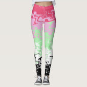 Leggings Indicateur Abstrait de la fierté de réciprocité (Devant)