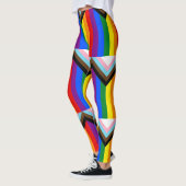 Leggings Indicateur de fierté de progression LGBTQ+ (Gauche)