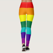 Leggings Indicateur de la fierté arc-en-ciel 7 bandes (Dos)