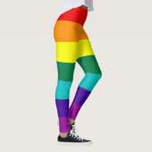 Leggings Indicateur de la fierté arc-en-ciel 7 bandes (Droite)