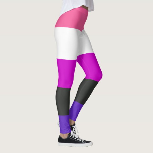 Leggings Indicateur de la fierté du fluide genderfluide (Droite)