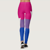 Leggings Indicateur de la fierté et du symbole bisexuel - (Dos)